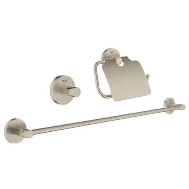 Grohe 40775EN1 Essentials Part Guest Bathroom Accessories Set, Brushed Nickel