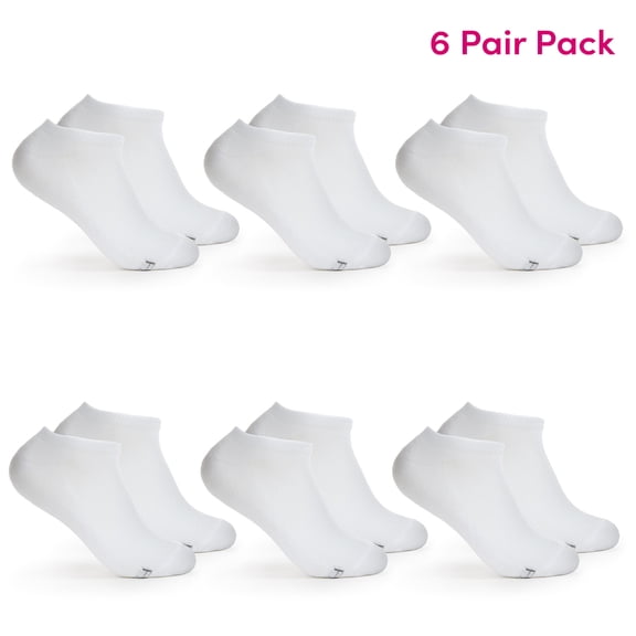 Fruit of the Loom All Day Comfort Women's Socks, Sizes 4-12, 6-Pack