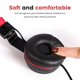 thumbnail image 5 of Moyic Auriculares con cable ajustables Home Hotel Net Bar Over Ear Auriculares Estéreo Sonido Auriculares para juegos Cables de audio/vídeo Rojo, 5 of 8