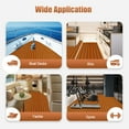 thumbnail image 4 of RV EVA Foam Faux Teak Boat Decking Sheet 6mm Thick Non-Skid Self-Adhesive for Marine Yacht Swimming Pool Garden Boat Flooring Sheet  94" x 35", 4 of 12