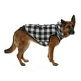 thumbnail image 5 of Vibrant Life Dog Clothes: Black & White Buffalo Plaid Peacoat, Large, 5 of 9