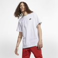 thumbnail image 4 of Nike Sportswear Club Men's T-Shirt Color: White/Black Size: L, 4 of 7