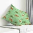 thumbnail image 4 of Throw Pillow Covers 20x20 Inch, Desert Camels Decorative Pillow Cases for Couch Sofa Bed, Tropical Date Palm Trees Animal Green Cotton Linen Square Home Decor Pillowcases with Hidden Zipper, 4 of 7