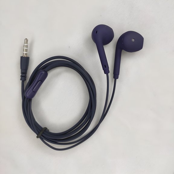 GJX 2026 New Universal Earphones Solid Color Earplug for Mobile Phone Wired Earbuds 3.5Mm Electronics Earbuds Wired with Microphone Noise Isolating In-Ear Headphones