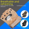 thumbnail image 3 of Guantes deportivos de medio dedo para hombres, fuerzas especiales, entrenamiento al aire libre, antideslizantes, resistentes al desgaste, militares, para fanáticos del fitness, guantes tácticos de, 3 of 6