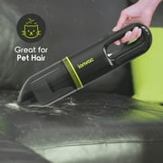 IonVac Handvac Handheld Cordless Vacuum, Pet-Friendly Multi-Surface Lightweight Vacuum Cleaner with USB Charging, Model #7441, Green