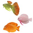 thumbnail image 1 of 3 unids simulados de peces tropicales Adorno Tanque de pescado Paisajismo Decoración de pescado luminoso, 1 of 7