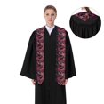 thumbnail image 4 of Zufioo Romantic Heart Guitar Print Graduation Shawl Ribbon, Graduation Ribbon for Male and Female Graduates-Sharp Corner, 4 of 7