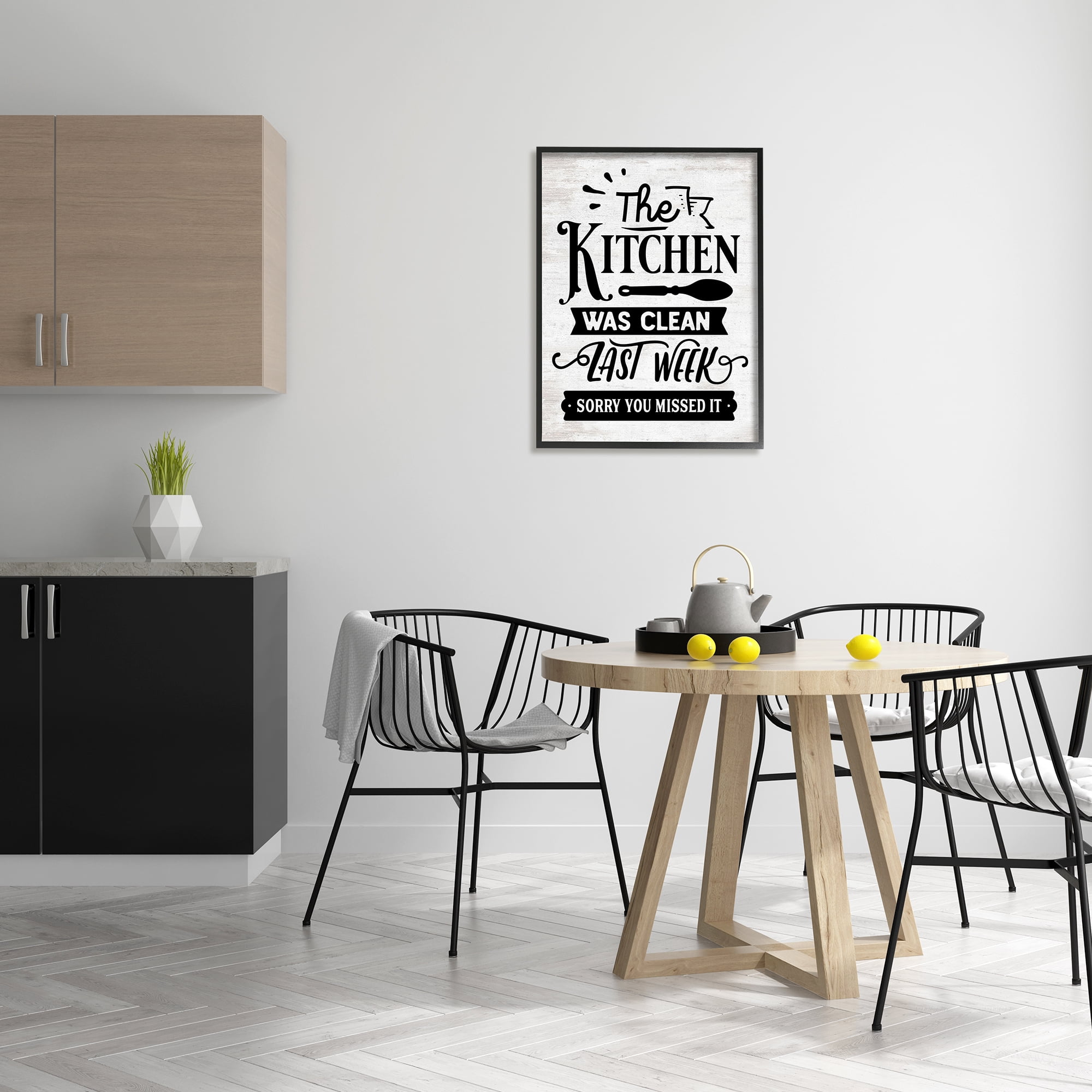 Stupell Indtries Kitchen Was Clean Last Week Funny Home Phrase,24 x 30,Design by Lettered and Lined