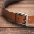 thumbnail image 5 of Wrangler Leather Belts for Men Adult, Casual Everyday Men's Belts for Jeans & Khakis, Fathers Day Gifts, Light Brown, 44, 5 of 7
