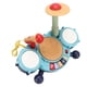 thumbnail image 5 of Juego de batería para niños pequeños, electrónico, multifuncional, seguro, de colores brillantes, instrumentos para bebés con micrófono, juguete de regalo para niños, 5 of 15