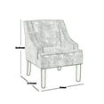 thumbnail image 5 of HomePop Classic Swoop Arm Accent Chair, Cream, 5 of 6