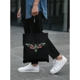 thumbnail image 2 of Smartprints Green Oleander Hawk-moth Tote Bag - Image by Shutterstock, One Size Cotton Canvas Tote Bag, 2 of 4