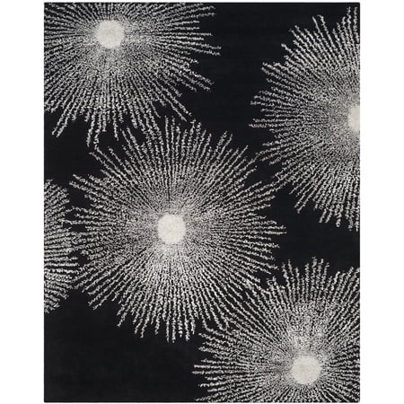SAFAVIEH Soho Fiesta Geometric Area Rug Black/White 9 6 x 13 6