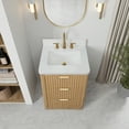thumbnail image 4 of Cadiz 24" Single Bathroom Vanity in Washed Ash Grey w/Lightning White Composite, 4 of 16