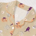 thumbnail image 5 of Tisuna Halloween Pajamas Set For Kids Girls Comfort Fit Skeleton Print Short Sleeve Tops And Shorts Sleepwear Toddler And Children Festival Party Homewear Set Size 3-4 Years Khaki, 5 of 9