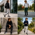 thumbnail image 3 of Pro Athlete Boys Sweatpants - 3 Pack Active Performance Fleece Jogger Pants for Kids (8-20), 3 of 7