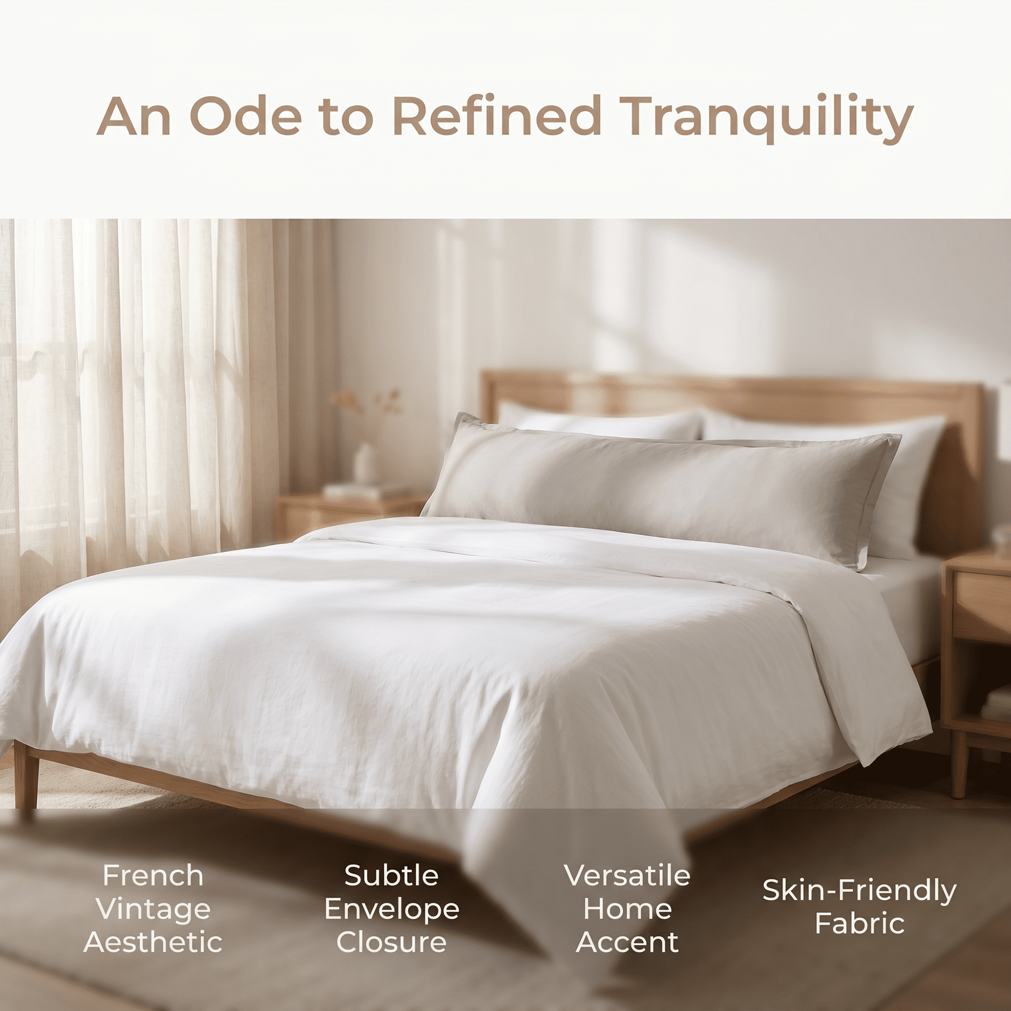 Unique Bargains 1 Pack Soft Cooling Cotton Pillow Covers Wrinkle Resistant Light gray E