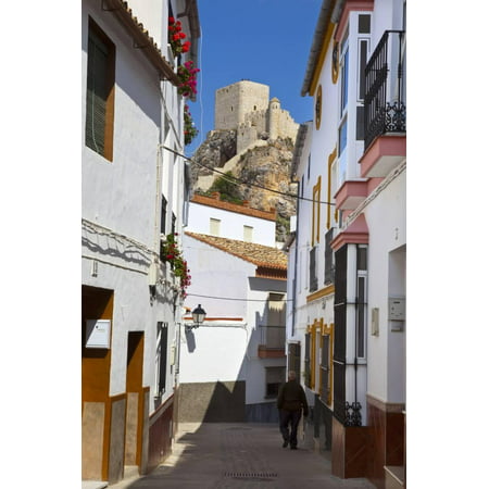 Moorish Tower in the Hilltop Village of Olvera, Olvera, Cadiz Province, Andalusia, Spain, Europe Print Wall Art By Doug