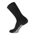 thumbnail image 4 of 3-12 Pairs Non-Skid Diabetic Cotton Crew Circulatory Socks with Non Binding Top (9-11, Black, 3 Pack), 4 of 5