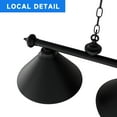 thumbnail image 4 of GSE Games & Sports Expert 56" Hanging Billiard Pool Table Light with Adjustable Metal Chain and 3 Lamp Shades. Great for 7ft/8ft Pool Tables, Billiards Room, Bar - Black, 4 of 7
