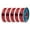 Two-tone black and red, variant on Geeetech 5pcs anti-pulling type 3D Printer PLA Filament 5KG（11ibs） Toughness Enhanced Filament with 1.75mm Dimensional Accuracy +/-0.03mm, Vacuum Packaging Two-tone purple and gold