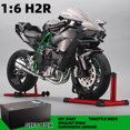 thumbnail image 1 of 1:6 Kawasaki H2R Bootable Sprayable Dynamic Alloy Diecast Motorcycle Model Exclusive Collectible Gift for Rider Enthusiasts Boy Black Gift Box, 1 of 6