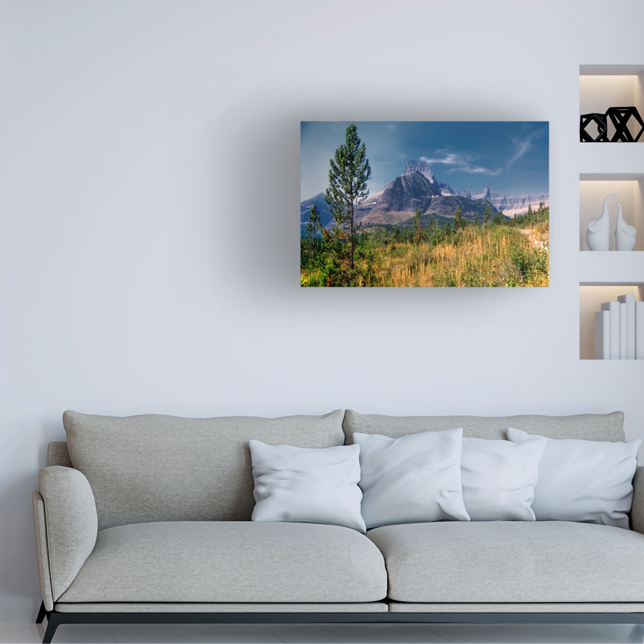 Canvas Wall Art - Gordon Semmens 'Glacier National Park 7' Wall Art for Living Room, Bedroom, or Office Décor by Trademark Fine Art - 24 x 16 Inches