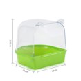 thumbnail image 1 of EDTara Removable Bath Box Bathing Basin Bird Cage Accessories Supplies For Small Birds Parrots, 1 of 9