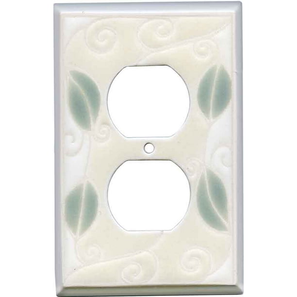 Trailing Vine Ceramic Outlet Covers