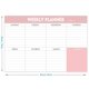 thumbnail image 5 of Bloc de notas de planificación semanal: Bloc de notas con lista de tareas pendientes con horario diario y calendario, 52 hojas de papel de 100 g/m², Bloc de notas de planificación semanal sin fecha de, 5 of 5