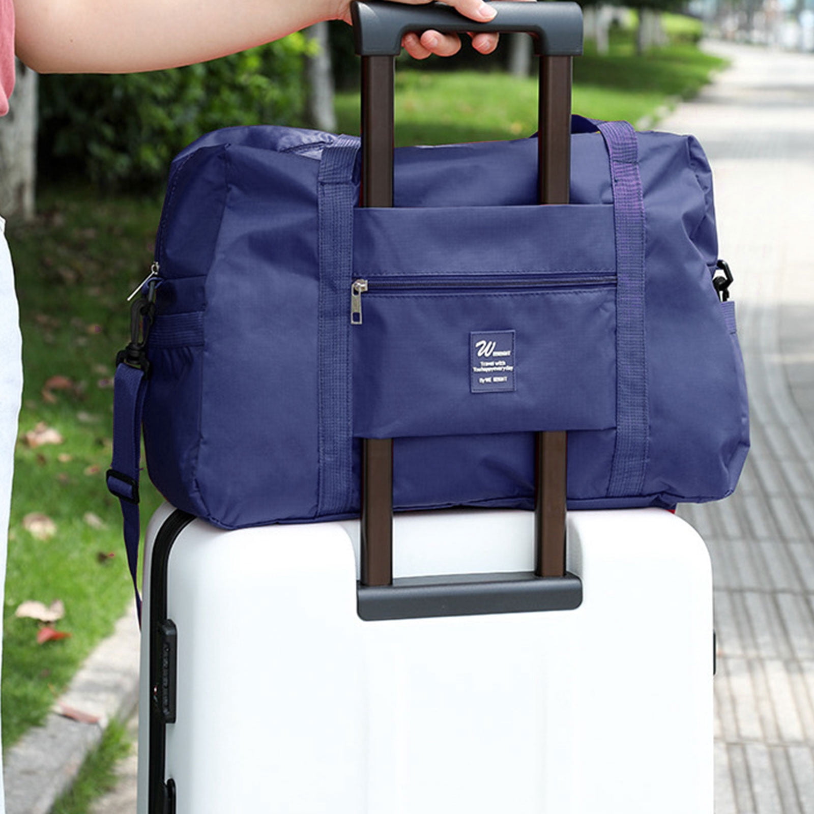 Specollect Clearance 5Pcs Personal Item Bag Foldable Travel Duffel Bag Tote Carry on Luggage Duffle Overnight for Women and Men 42x32x17cm