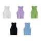 thumbnail image 5 of Minnieouse Chaleco Casual moda femenina sólido sin mangas Sexy chalecos transpirable alta elasticidad camiseta sin mangas ropa mujer Prendas para la parte del cuerpo Azul, 5 of 6