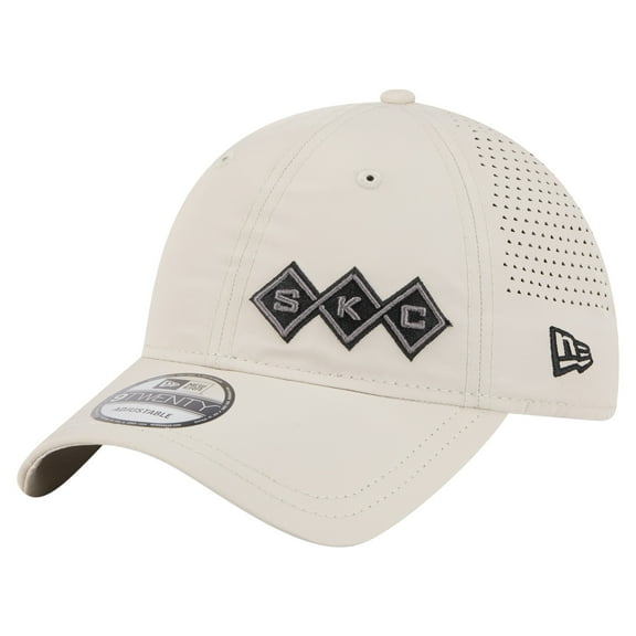 Men's-New Era Tan Sporting Kansas City Active 9TWENTY Adjustable Hat