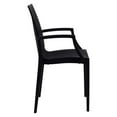 thumbnail image 3 of Afuera Living Modern Weave Indoor Outdoor Dining Armchair in Black, 3 of 9