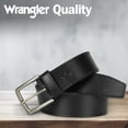 thumbnail image 6 of Wrangler Men's Pebble Leather Belt, 38mm Casual Waist Belt for Jeans, Gift for Men, 6 of 7