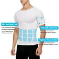thumbnail image 4 of Dpytoraw Men's Compression Shirt Undershirt Tank Top Workout Vest Abs Abdomen Slim Body, 4 of 4