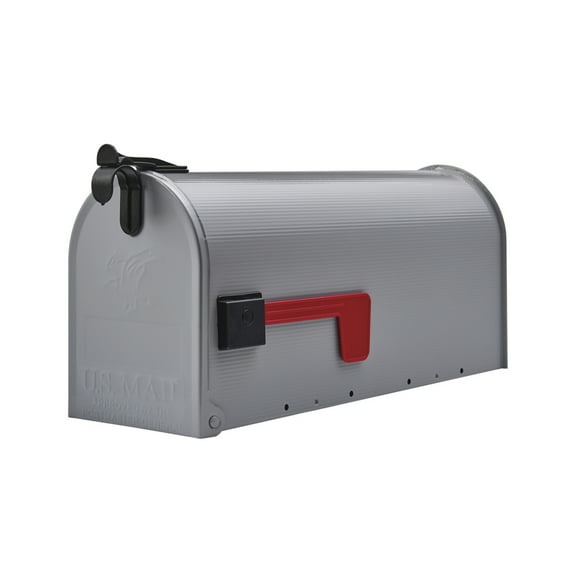 Gibraltar Mailboxes ST1000AM Mailbox Gibraltar es Grayson Classic Galvanized Steel Post Mount Gray Powder Coated