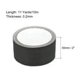thumbnail image 2 of Uxcell Multi-Purpose Black Gaffers Tape Adhesive Tape 11 Yards x 2 Inch 2 Pack, 2 of 4