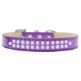 thumbnail image 1 of Two Row Pearl Size 20 Purple Ice Cream Dog Collar, 1 of 1