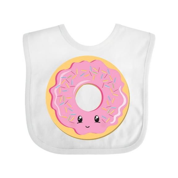 Inktastic Light Pink Donut Boys or Girls Baby Bib