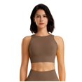 thumbnail image 2 of Wancir Ribbed Basic Tank Tops for Women Workout Crop Top Sleeveless Crew Neck Twist Back, 2 of 5
