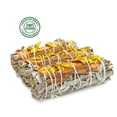 thumbnail image 2 of Floral White Sage Smudge Sticks with Flowers 3 Pack for Cleansing Home, Meditation, Yoga, Healing and Smudging  Sustainably Sourced California White Sage Bundles Indian Summer, 2 of 5
