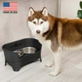 thumbnail image 4 of Neater Pets Neater Feeder Express Mess-Proof Elevated Food & Water Bowls for Medium to Large Dogs, Black, 4 of 11