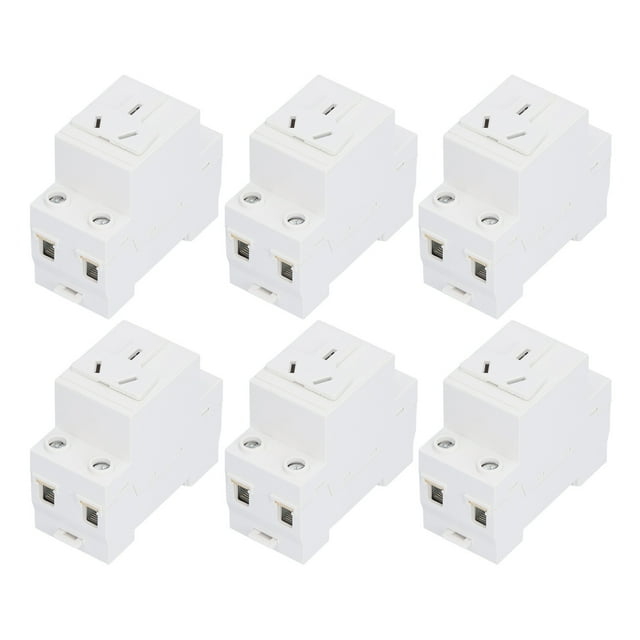 Accessoires de Boîtier de Distribution, 6 Pcs Prise d'Alimentation BERM Prise Électrique Prise d'Alimentation Conception Surélevée
