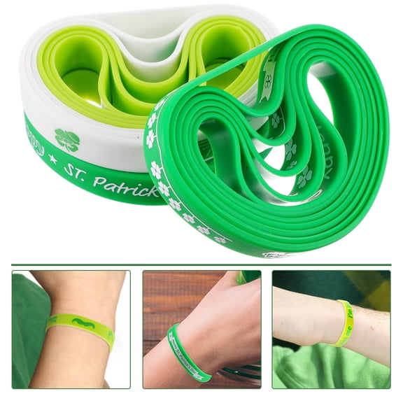 PBPBOX 18PCS/Set Friendship Bracelet Party Favor Silicone Assorted Color Festival Wristbands for Women Men