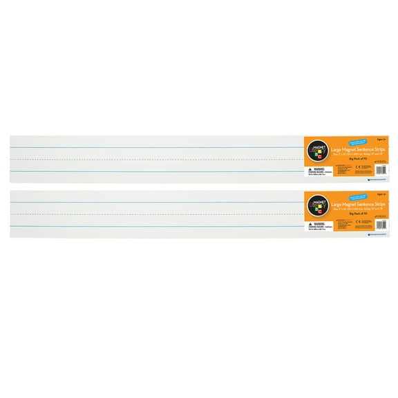 Dowling Magnets Large Magnetic Sentence Strips, 10 Pieces Per Pack, 2 Packs