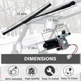 thumbnail image 2 of UTV Windshield Wiper Kit 12V Compatible with Polaris Ranger RZR 800/900 / 1000, Electric 90 Degree Windshield Wiper Motor & Universal Power UTV Windshield Kit 16" Wiper Blade, 2 of 6