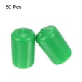 thumbnail image 2 of Uxcell Screw Thread Protectors End Caps Vinyl 50 Pcs 13.5mm Dark Green, 2 of 4