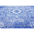thumbnail image 5 of Unique Loom Tapis Classique 8' 4 x 8' 4 Carrés Bleu Royal/ivoire, 5 of 5